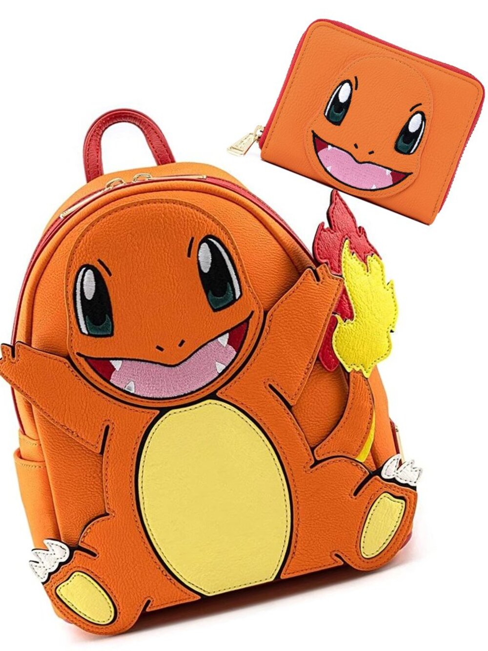 Loungefly Charmander Cosplay Backpack + Wallet Bundle